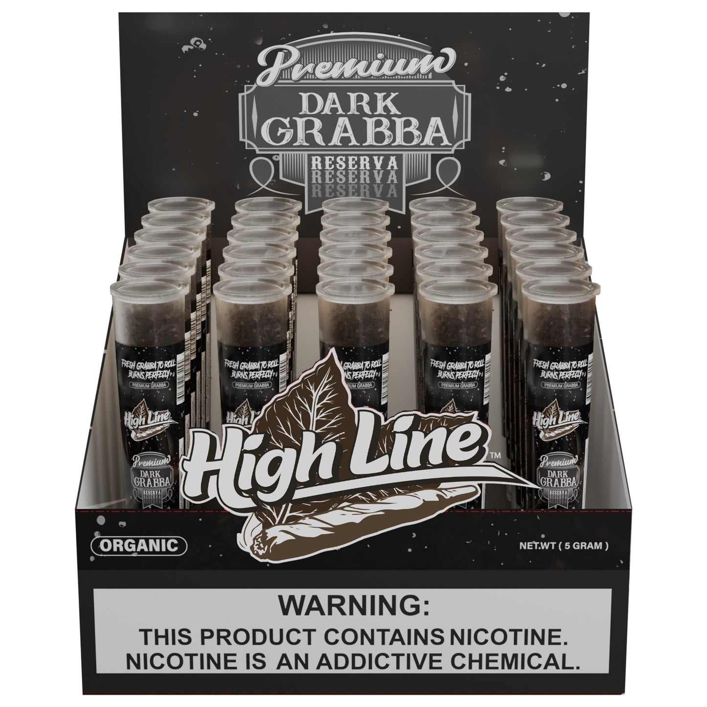 HighLine™ Premium Dark Grabba Tubes - Rich Blend