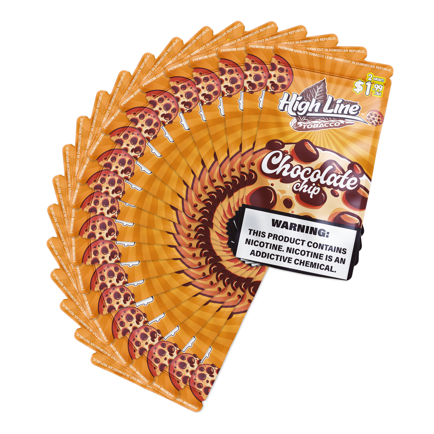 HighLine™ Chocolate Chip Tobacco Wraps – Fresh Leaf to Roll