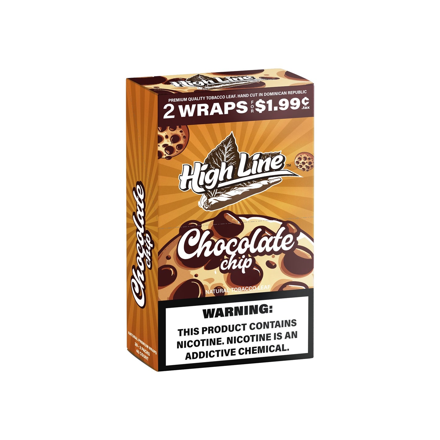 HighLine™ Chocolate Chip Tobacco Wraps – Fresh Leaf to Roll