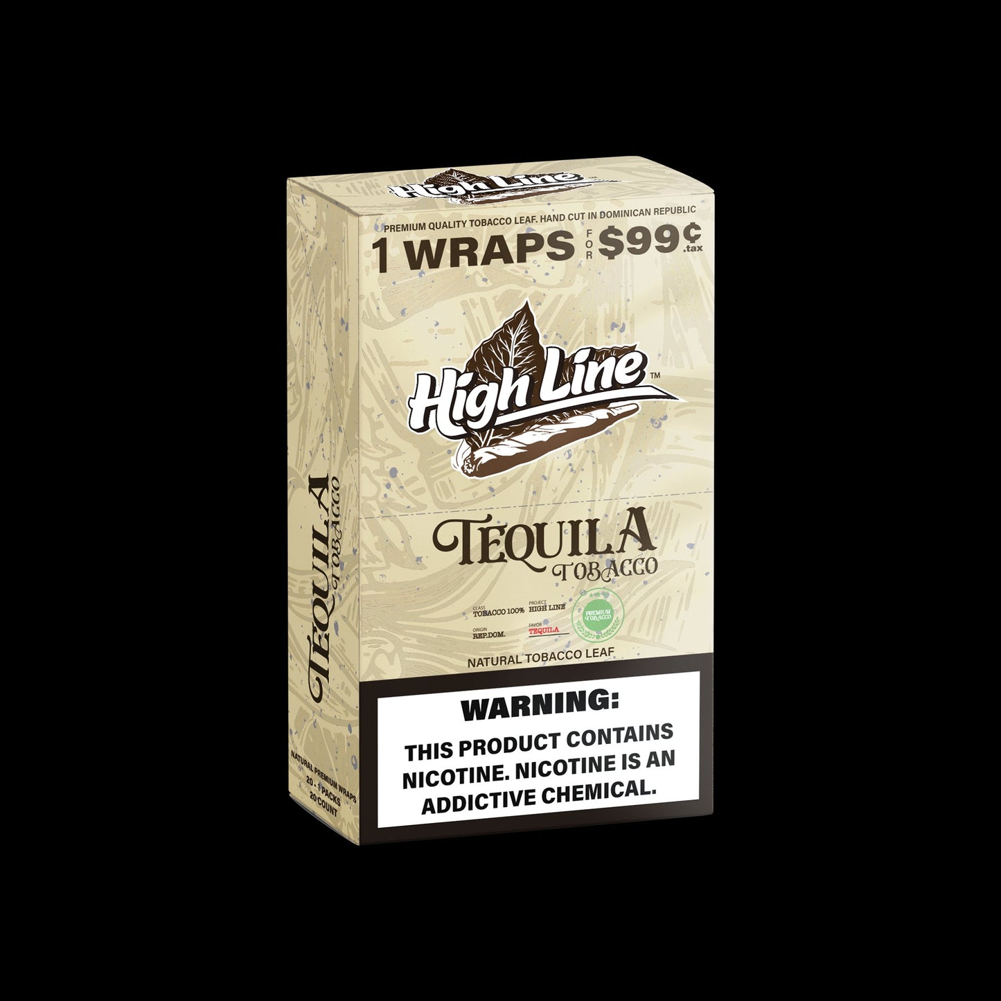 HighLine™ Tequila Tobacco Wraps – Fresh Leaf to Roll