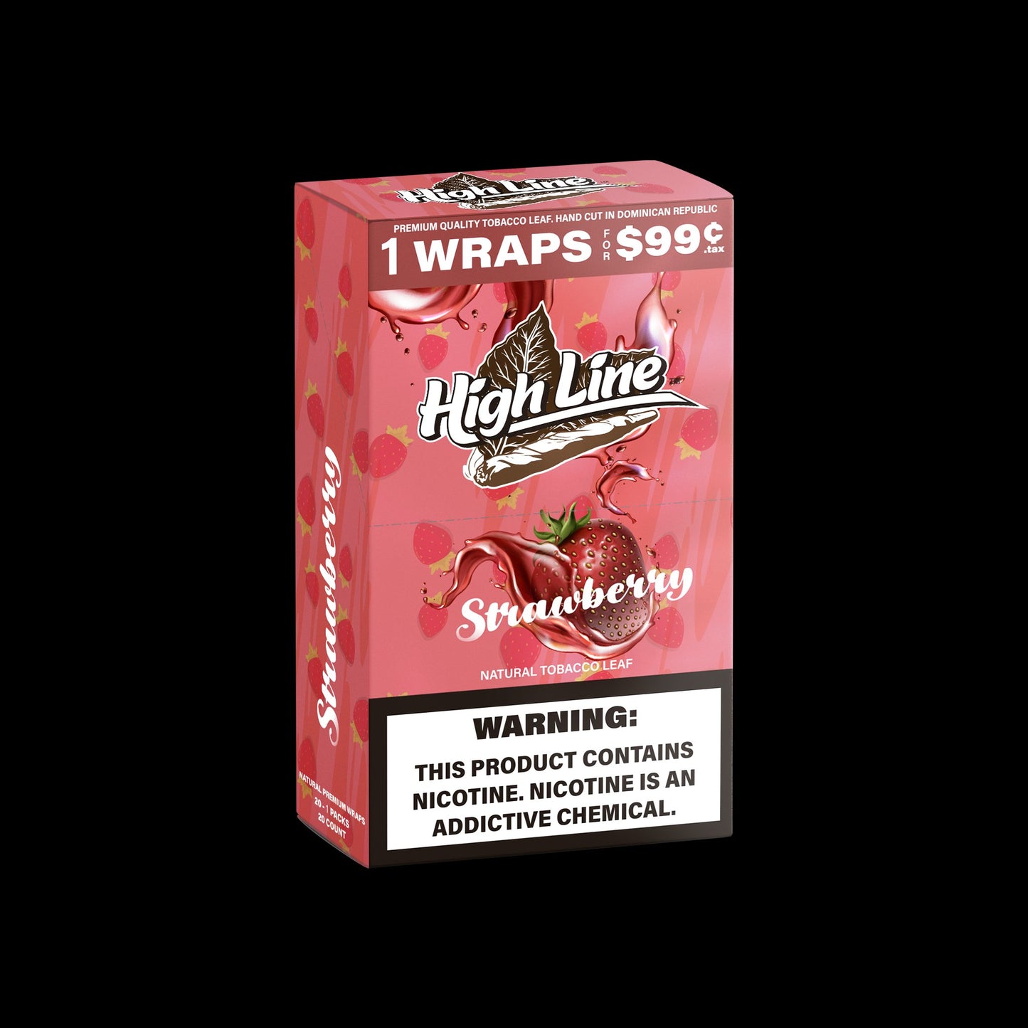 HighLine™ Strawberry Tobacco Wraps – Fresh Leaf to Roll