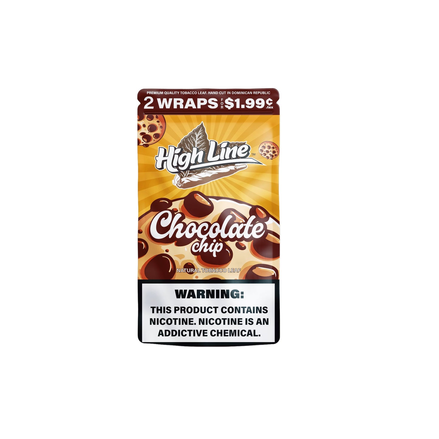 HighLine™ Chocolate Chip Tobacco Wraps – Fresh Leaf to Roll