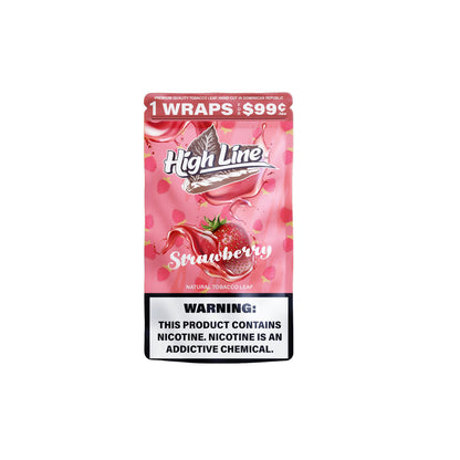 HighLine™ Strawberry Tobacco Wraps – Fresh Leaf to Roll