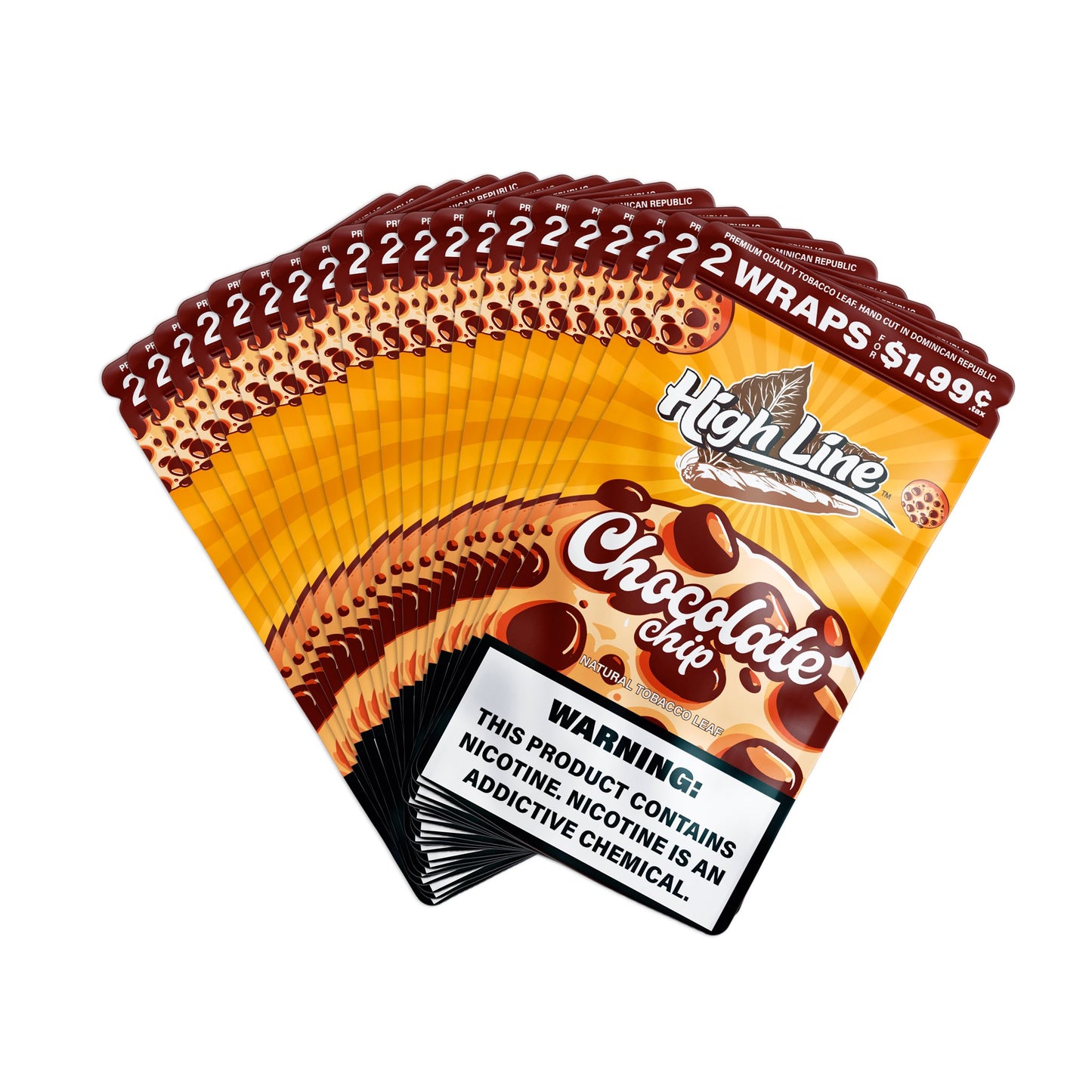 HighLine™ Chocolate Chip Tobacco Wraps – Fresh Leaf to Roll