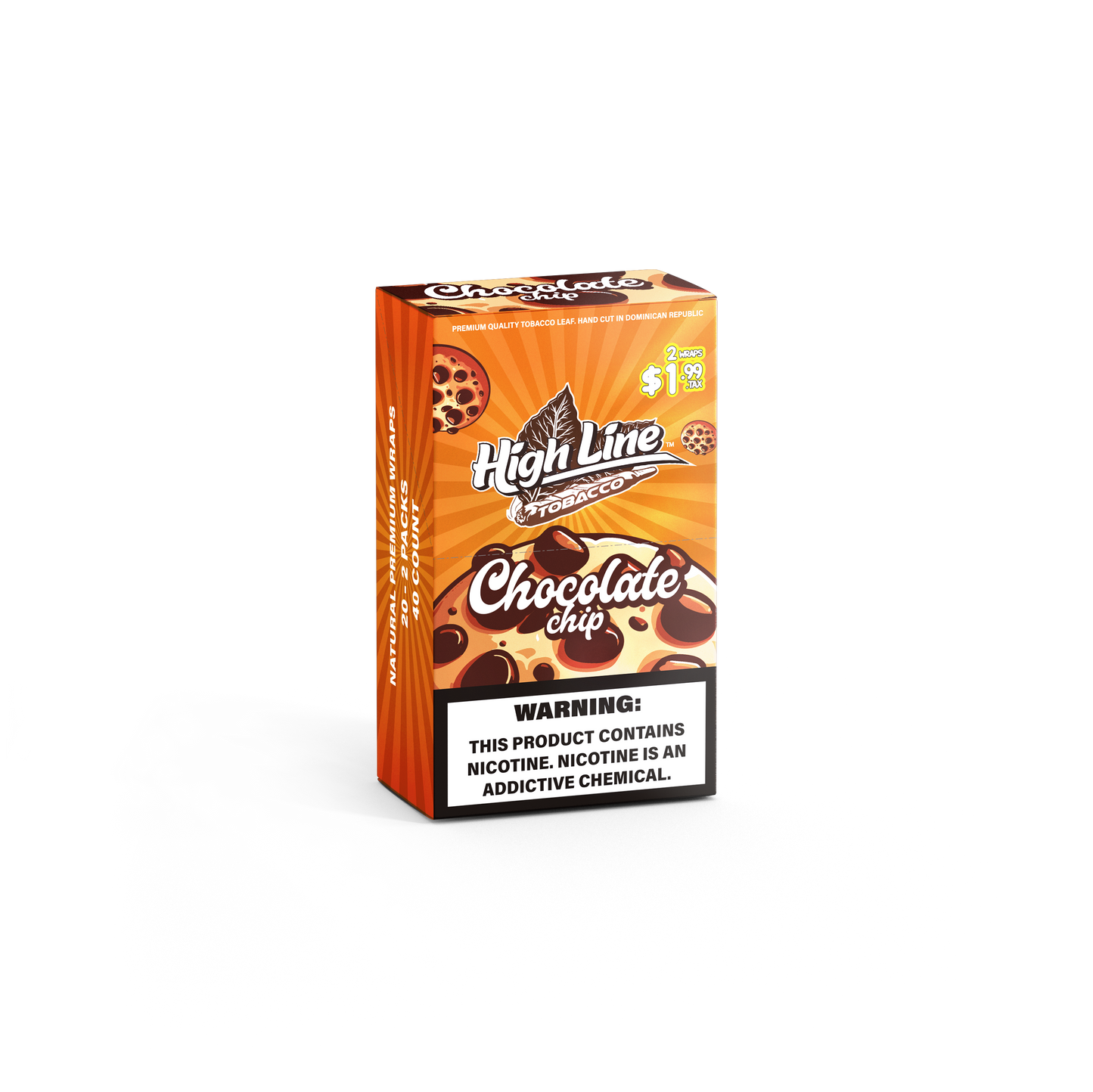 HighLine™ Chocolate Chip Tobacco Wraps – Fresh Leaf to Roll