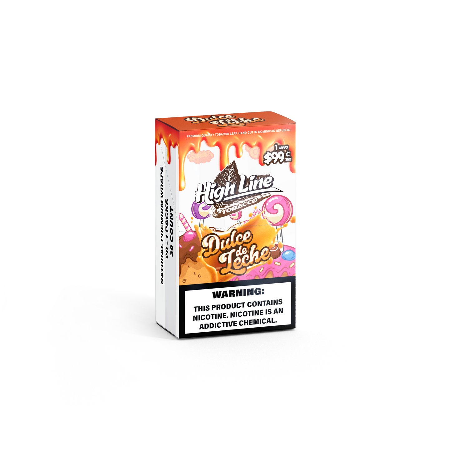 HighLine™ Dulce de Leche Tobacco Wraps – Fresh Leaf to Roll