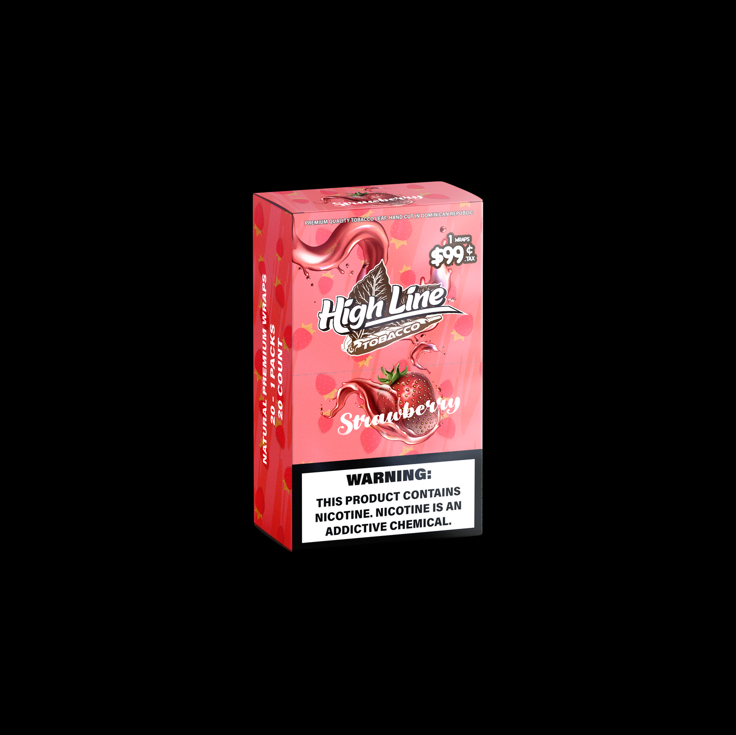 HighLine™ Strawberry Tobacco Wraps – Fresh Leaf to Roll